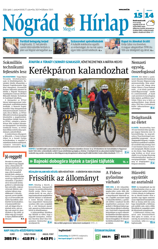 Digitális - Nógrád Megyei Hírlap