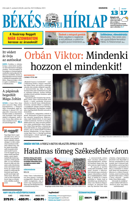 Digitális - Békés Megyei Hírlap