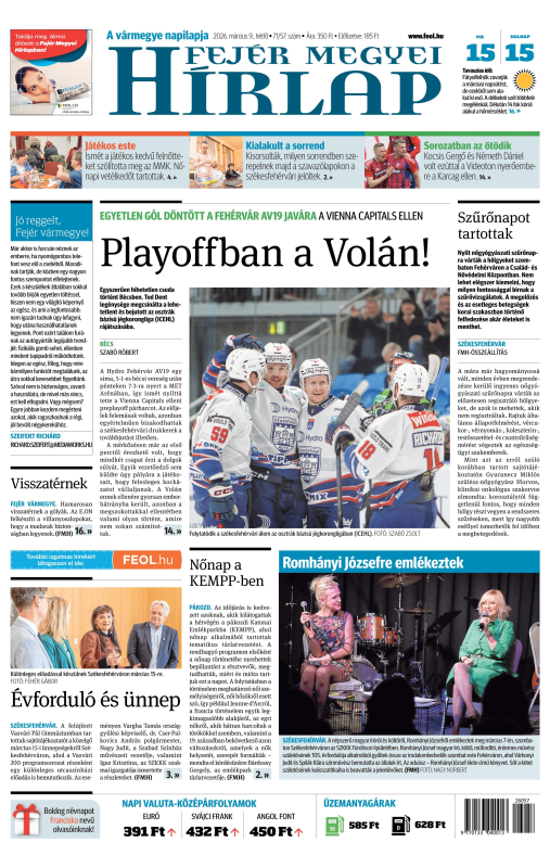 Digitális - Fejér Megyei Hírlap